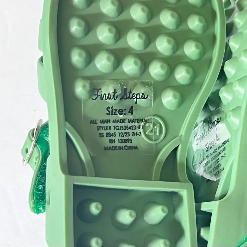First Steps Fisherman Style Secure Ankle Strap Sandals Sz (4) 9-12M